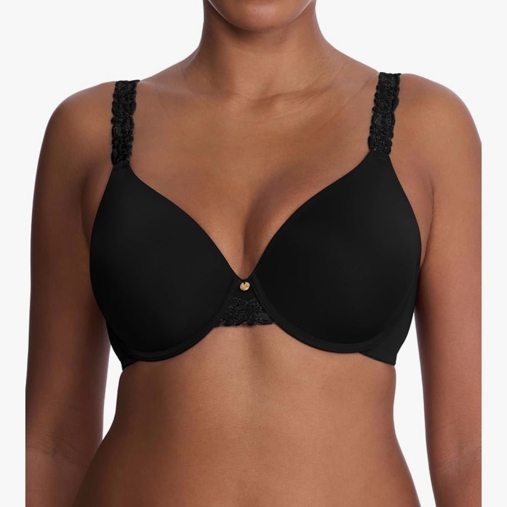 NWT Natori Women's Body Doubles Lace Trim Full Coverage T-Shirt Bra 36D